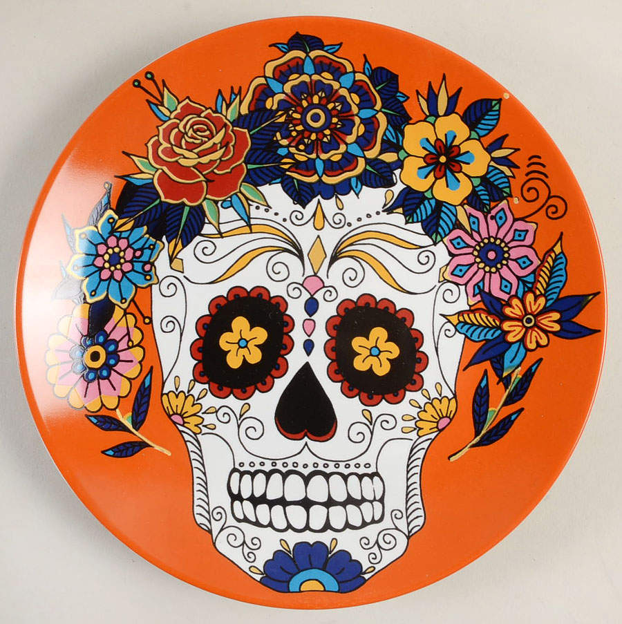 Day of the Dead Salad Plate by Williams-Sonoma-1
