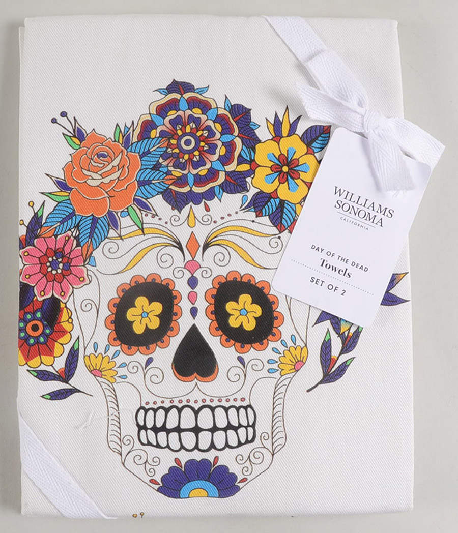 Day of the Dead Cloth Kitchen Towels - Set of 2 by Williams-Sonoma-1