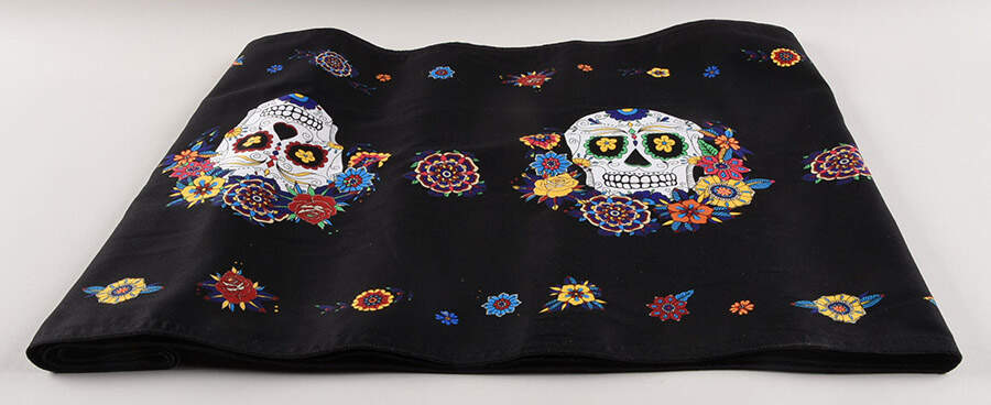 Day of the Dead 16" X 108" Cloth Table Runner by Williams-Sonoma-1