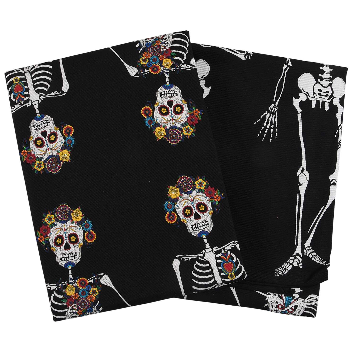 Day of the Dead Cloth Kitchen Towels - Set of 2 by Williams-Sonoma-1