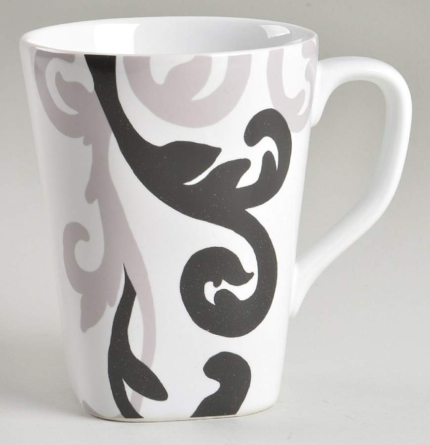 Laila Taupe Square Mug by Windham Park-1