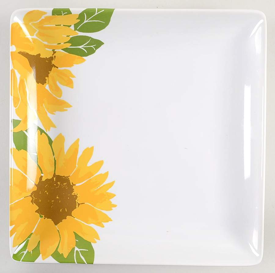 Bountiful Blooms Square Dinner Plate by Windham Park-1