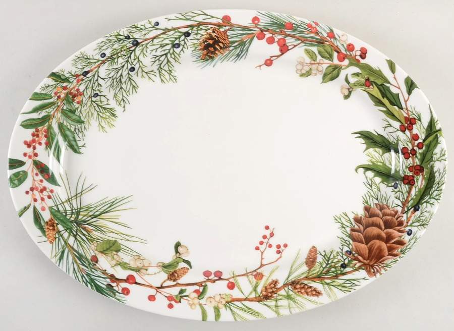 Woodland Berry 19" Oval Serving Platter by Williams-Sonoma-1