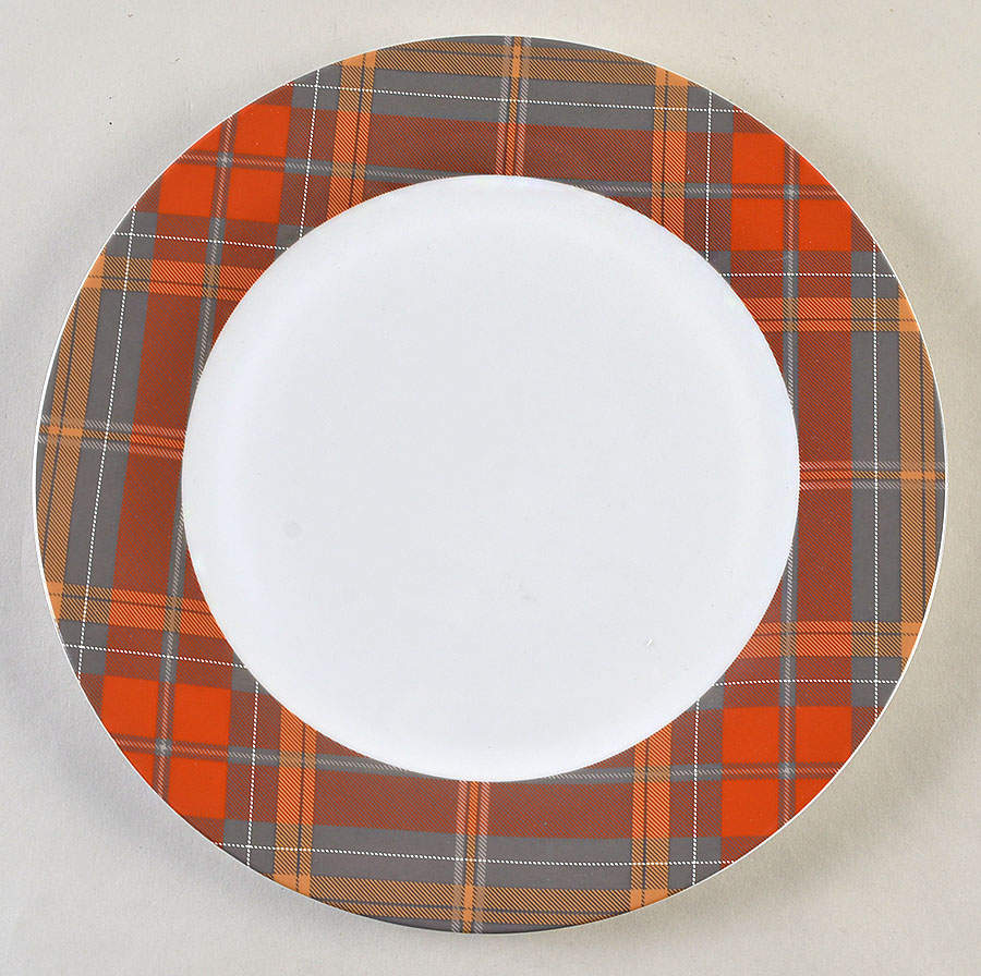 Autumn Plaid Dinner Plate by Williams-Sonoma-1