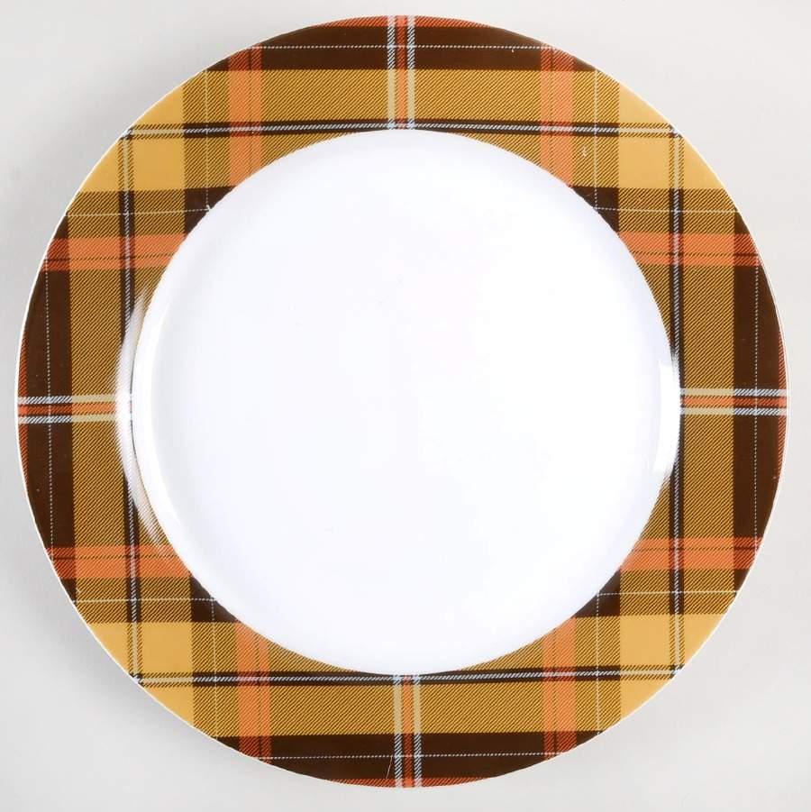 Autumn Plaid Dinner Plate by Williams-Sonoma-1