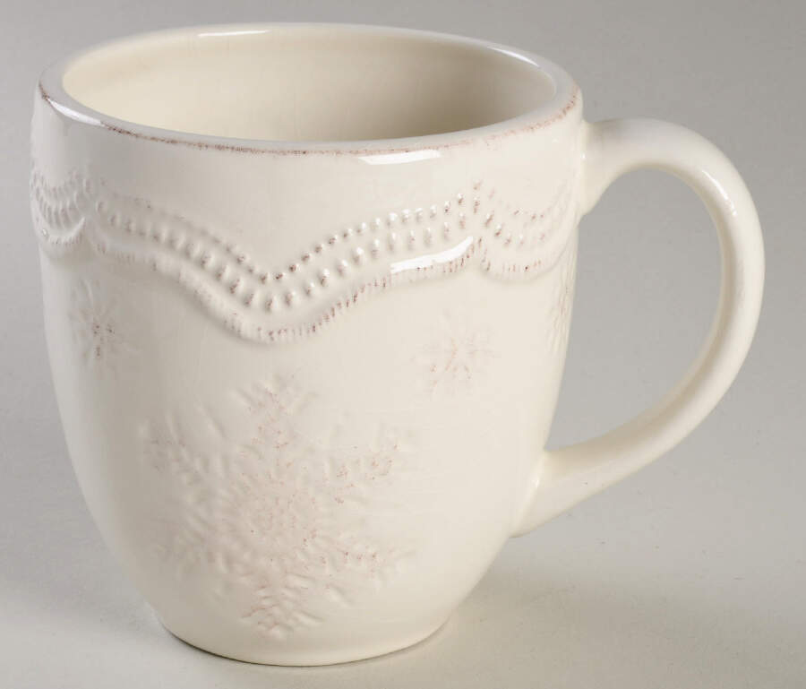 Embossed Snowflake Mug by World Market-1
