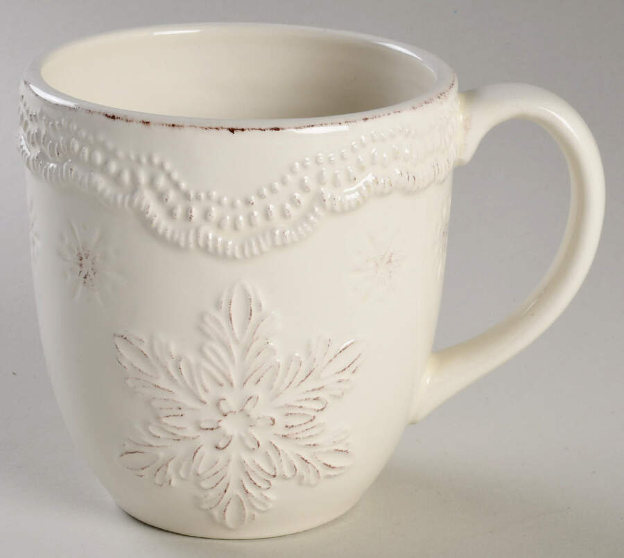 Embossed Snowflake Mug by World Market-1