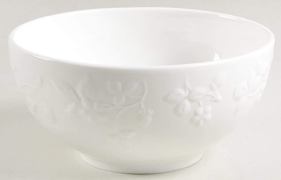 Wild Strawberry White Soup/Cereal Bowl by Wedgwood-1