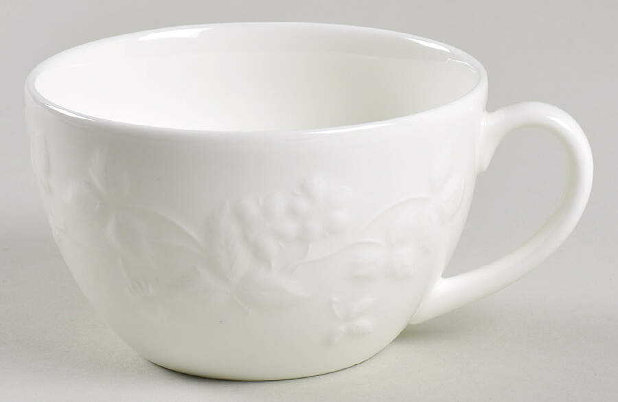 Wild Strawberry White Flat Cup by Wedgwood-1