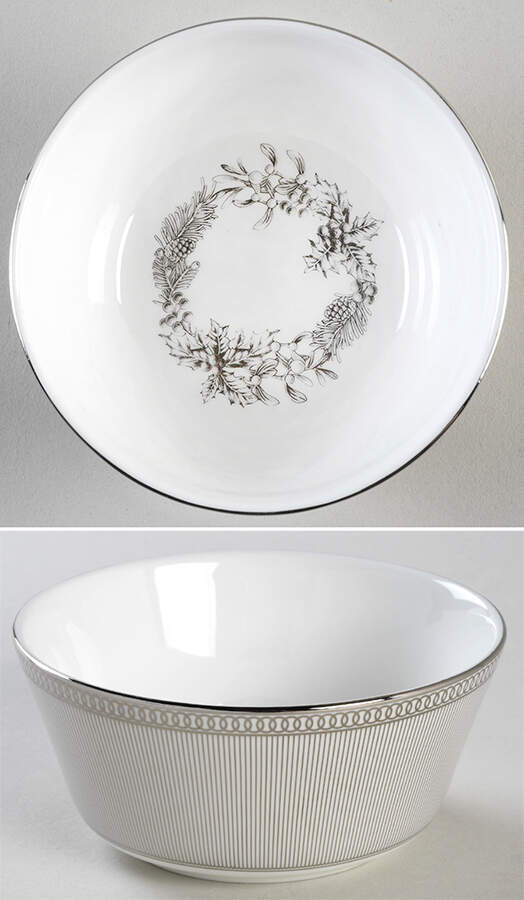 Winter White Fruit/Dessert (Sauce) Bowl by Wedgwood-1