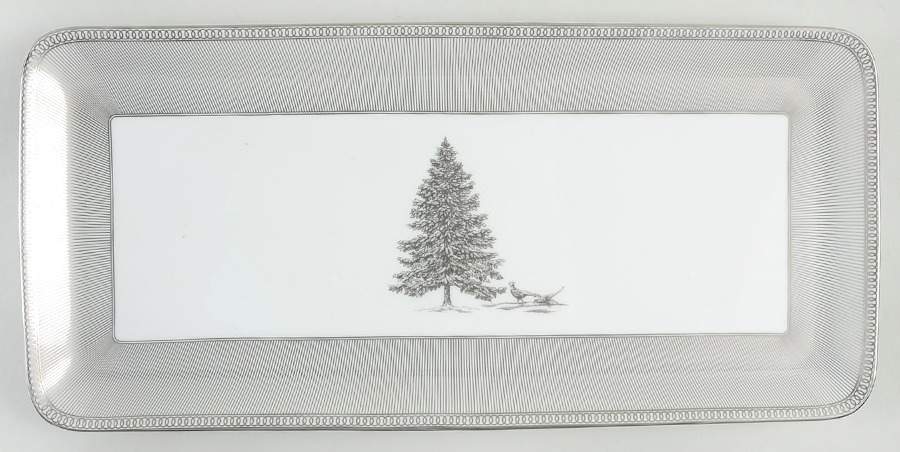 Winter White 13" Sandwich Tray by Wedgwood-1