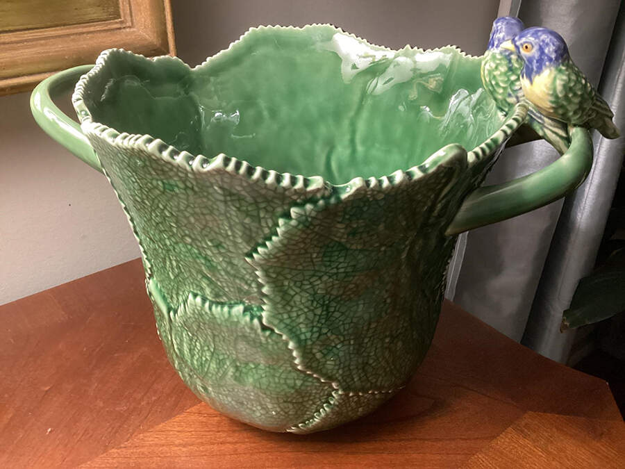 Figural Leaf 9" Cachepot by Williams-Sonoma-1