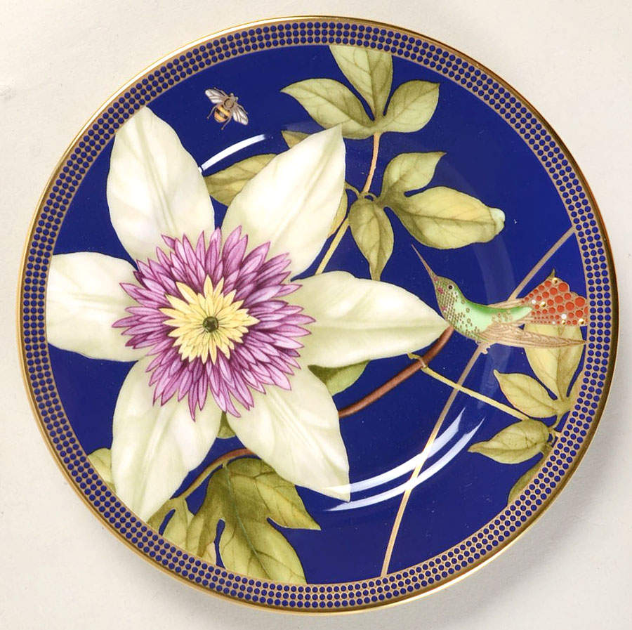 Hummingbird Blue Bread & Butter Plate by Wedgwood-1