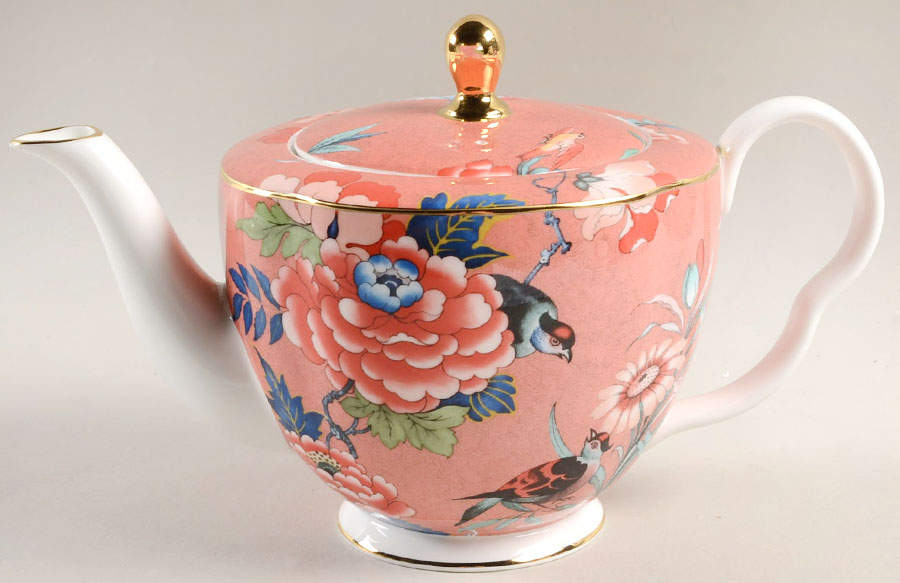 Paeonia Blush Teapot & Lid by Wedgwood-1