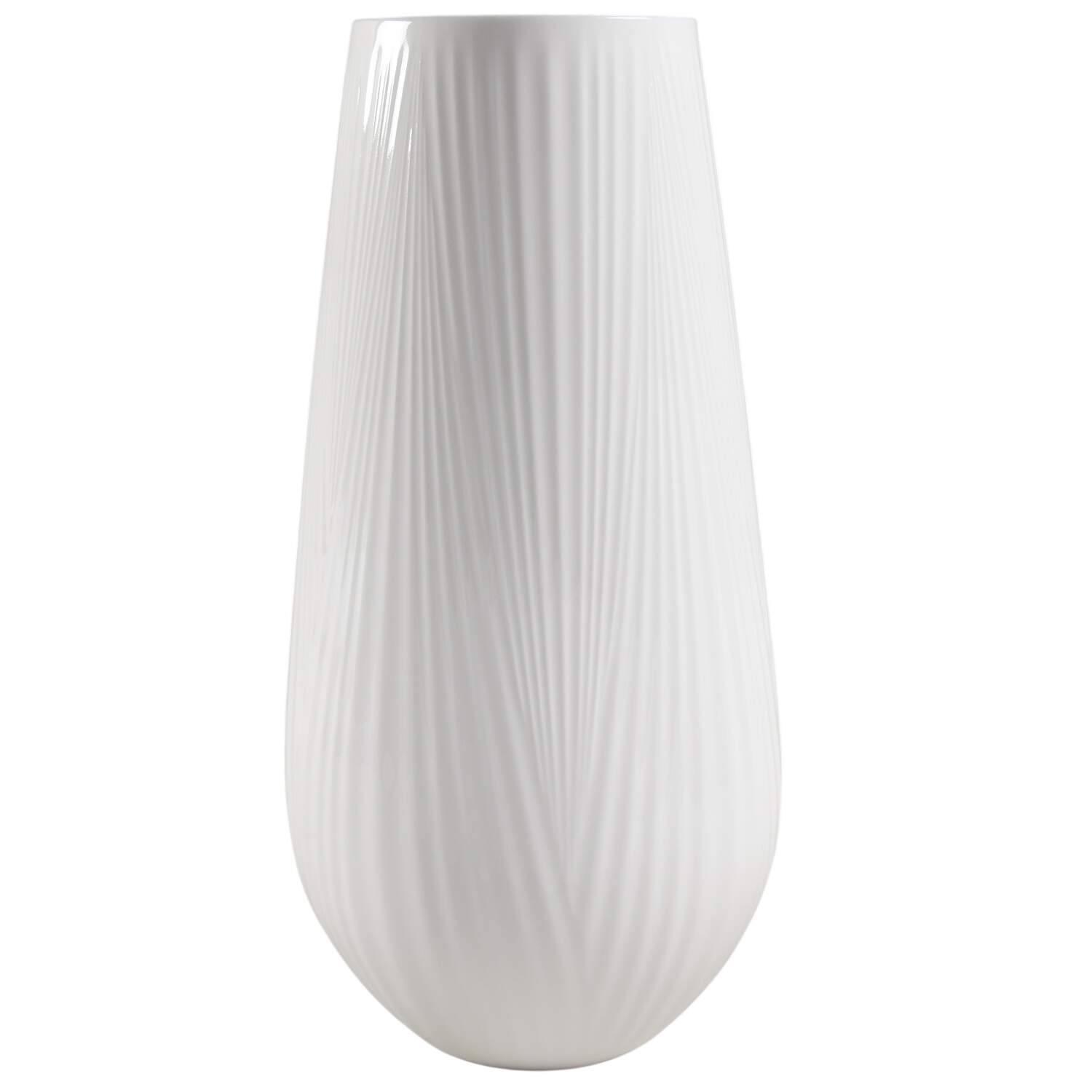 White Folia 11" Vase by Wedgwood-1