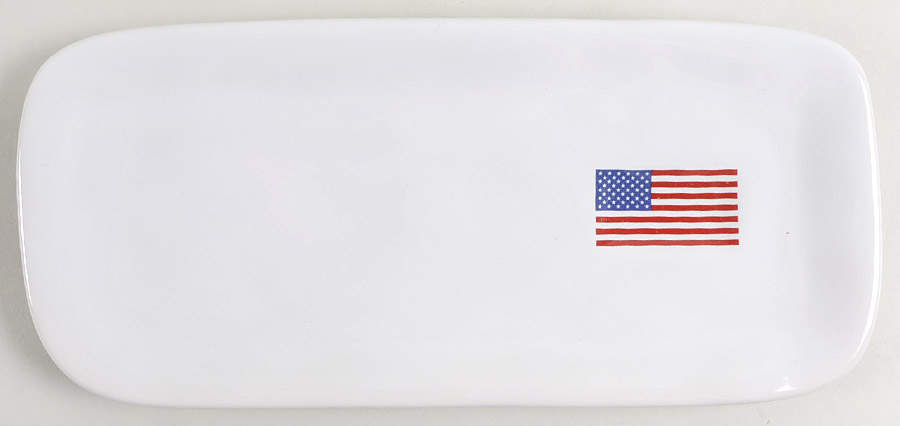American Flag 11" Rectangular Serving Platter by Williams-Sonoma-1
