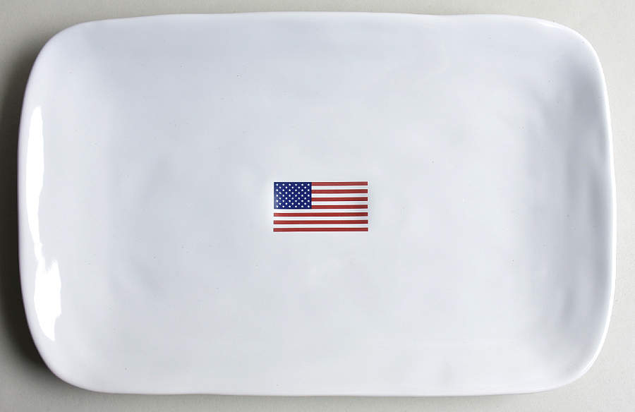 American Flag 14" Rectangular Serving Platter by Williams-Sonoma-1
