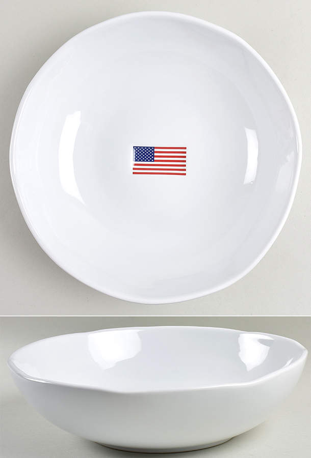 American Flag 11" Round Serving Bowl by Williams-Sonoma-1