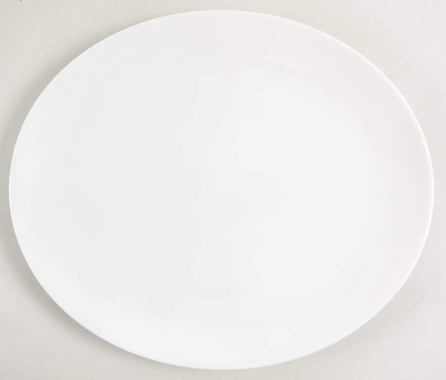 Vera Perfect White 13" Oval Serving Platter by Wedgwood-1