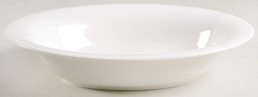 Vera Perfect White 9" Oval Vegetable Bowl by Wedgwood-1