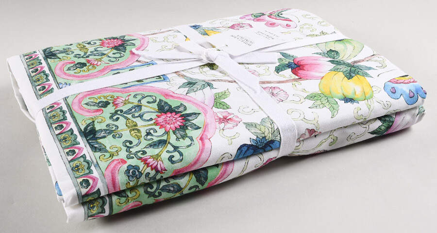 Famille Rose 70 x 126 Rectangular Tablecloth by Williams-Sonoma-1