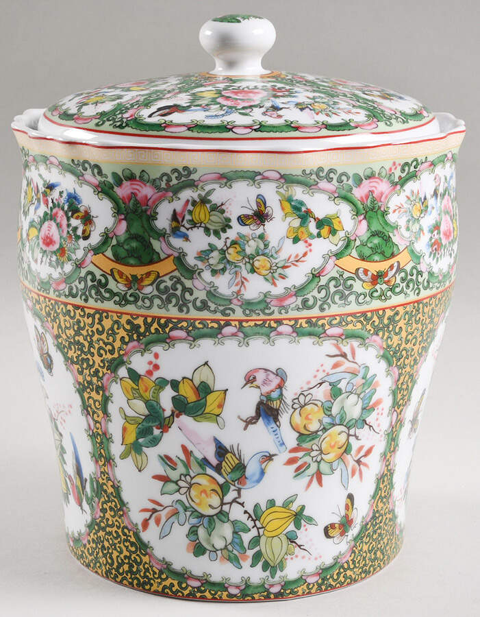 Famille Rose Large Canister & Lid by Williams-Sonoma-1