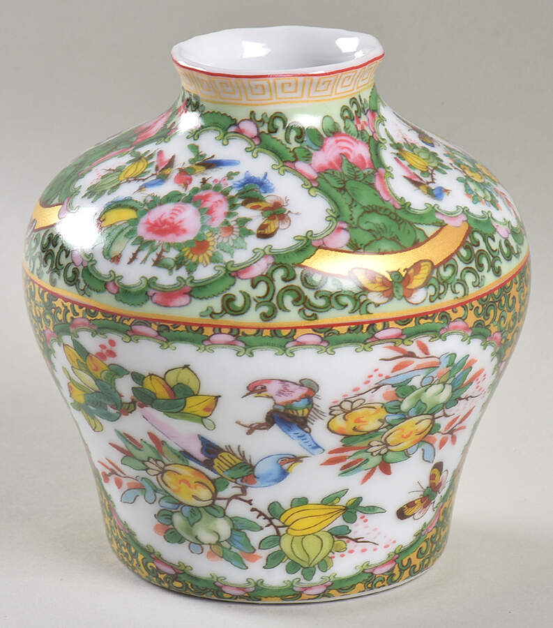 Famille Rose 4" Vase by Williams-Sonoma-1