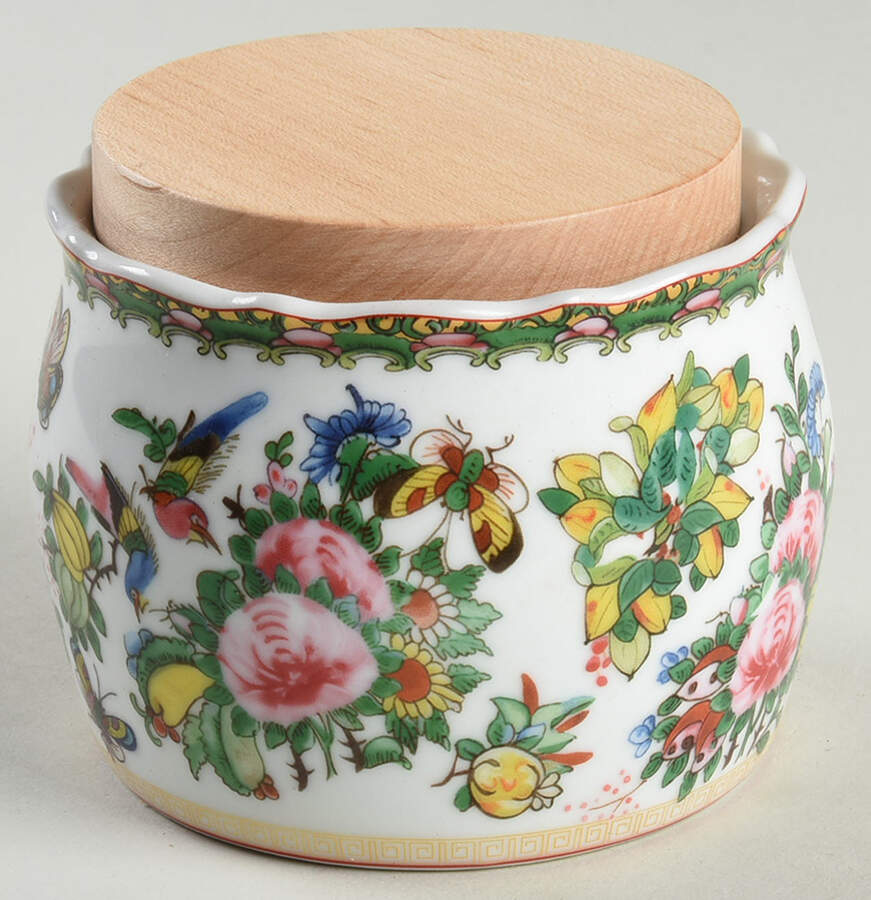 Famille Rose Salt Box & Lid by Williams-Sonoma-1
