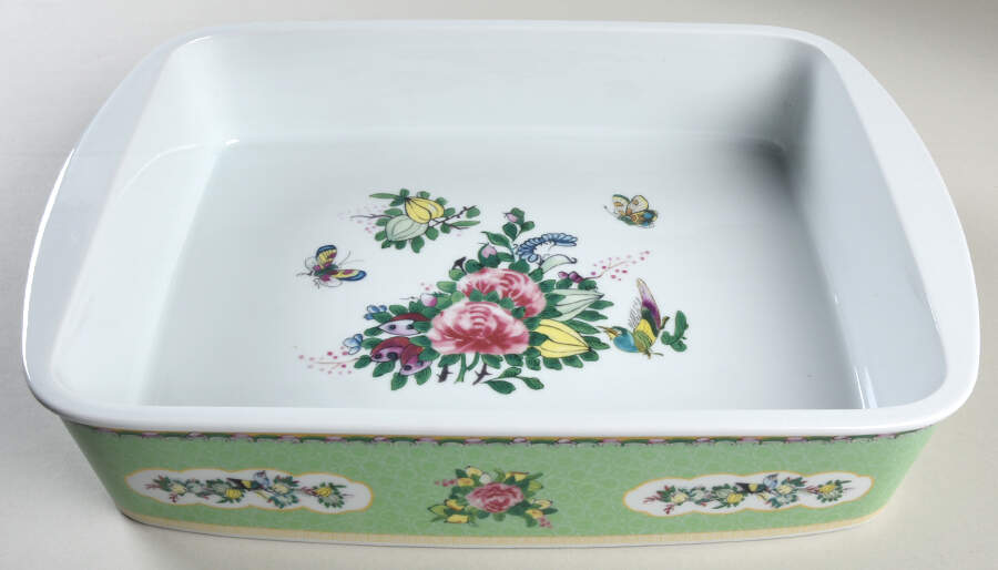 Famille Rose 14" Rectangular Baker by Williams-Sonoma-1