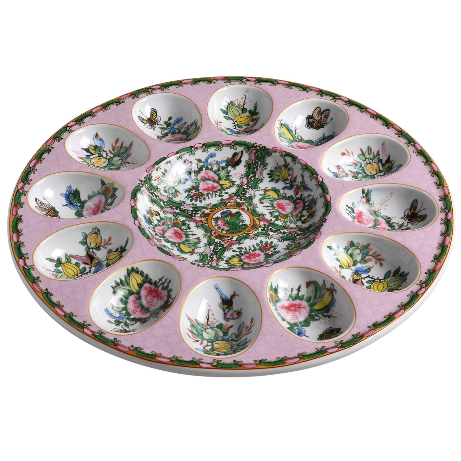 Famille Rose Deviled Egg Plate by Williams-Sonoma-1