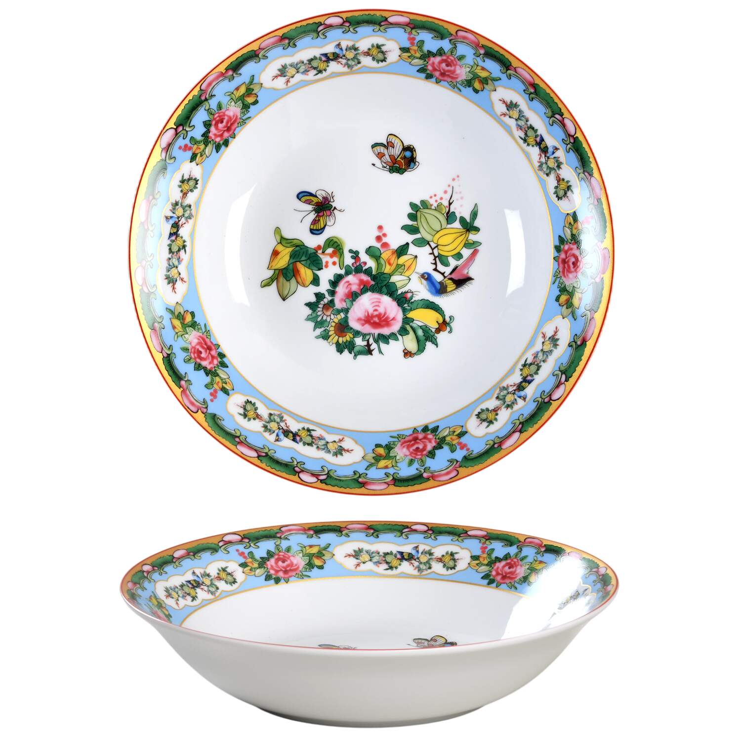 Famille Rose 8" Individual Pasta Bowl by Williams-Sonoma-1