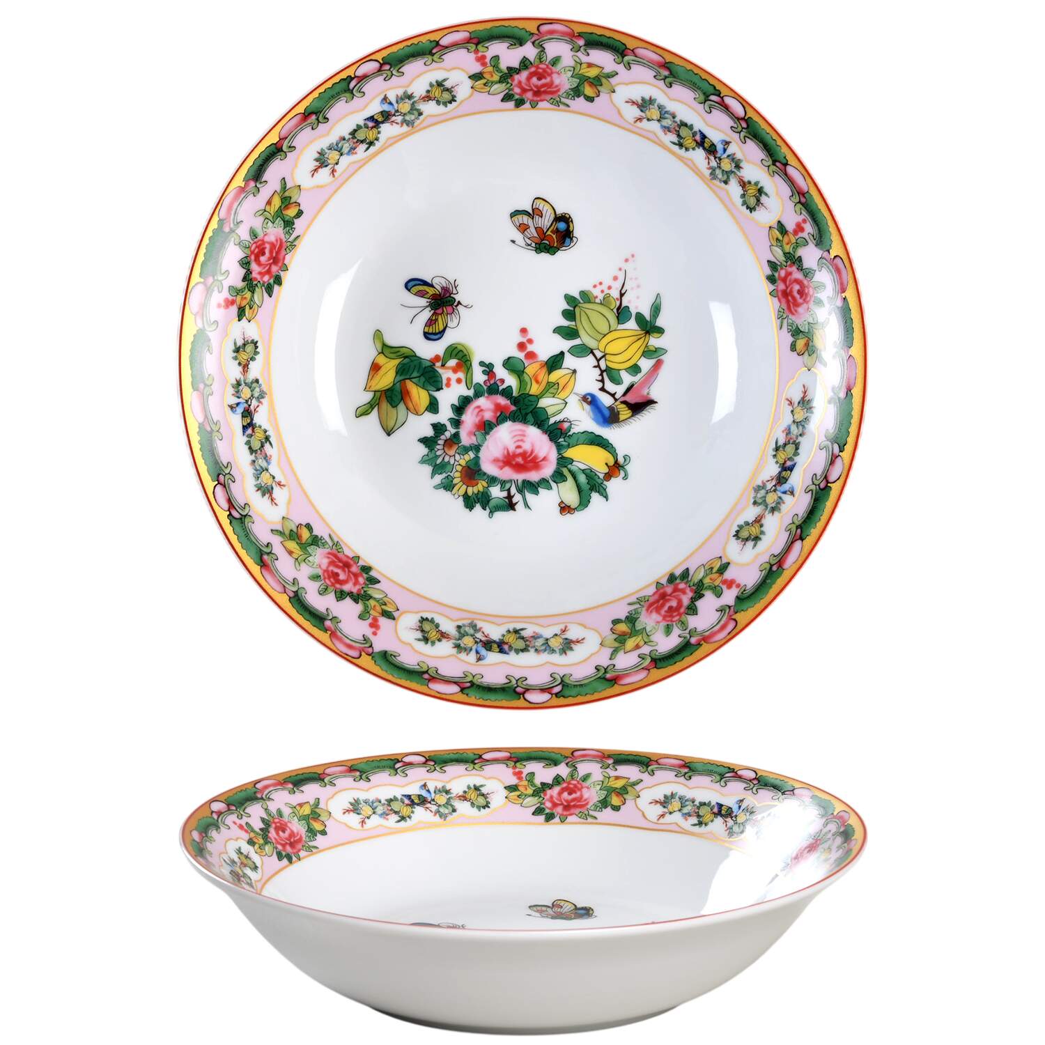Famille Rose 8" Individual Pasta Bowl by Williams-Sonoma-1