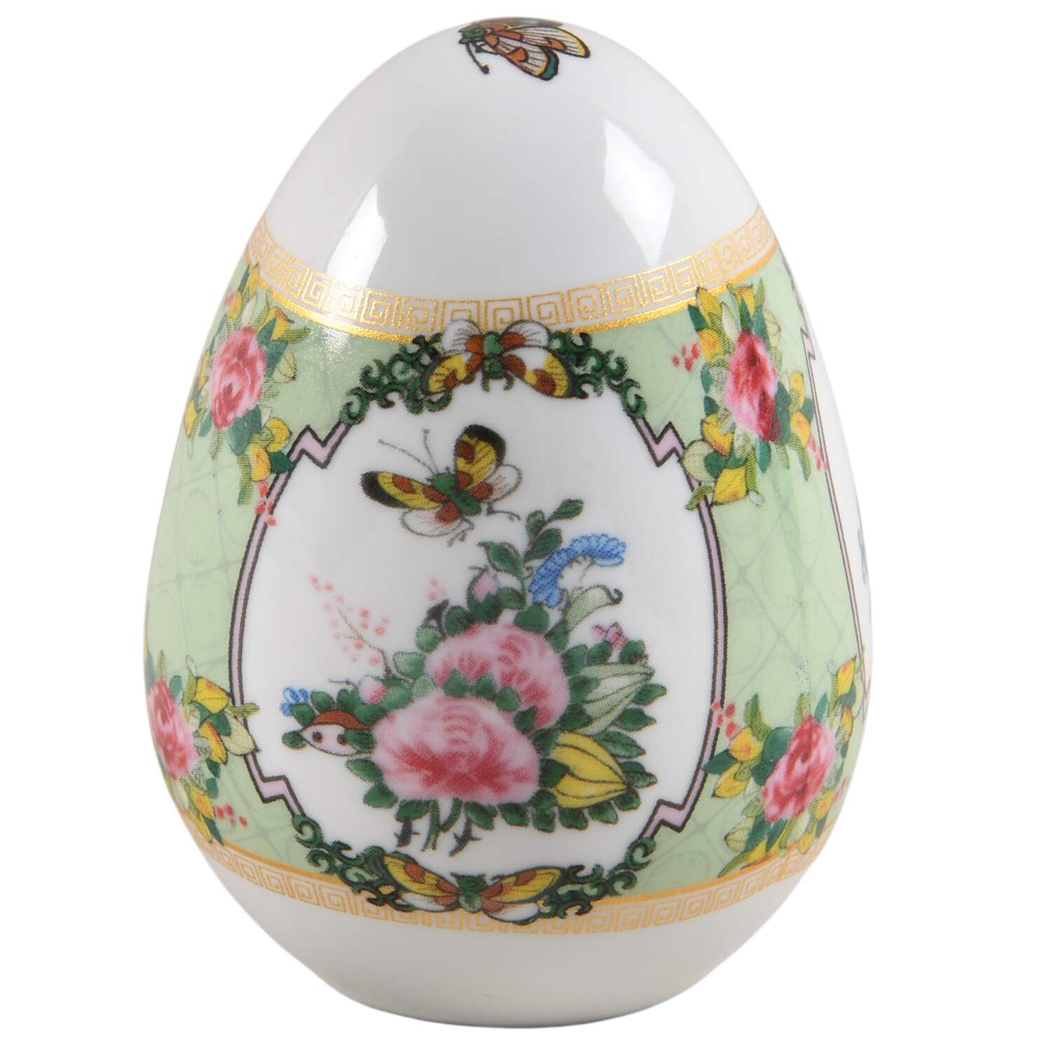 Famille Rose Small Decorative Egg by Williams-Sonoma-1