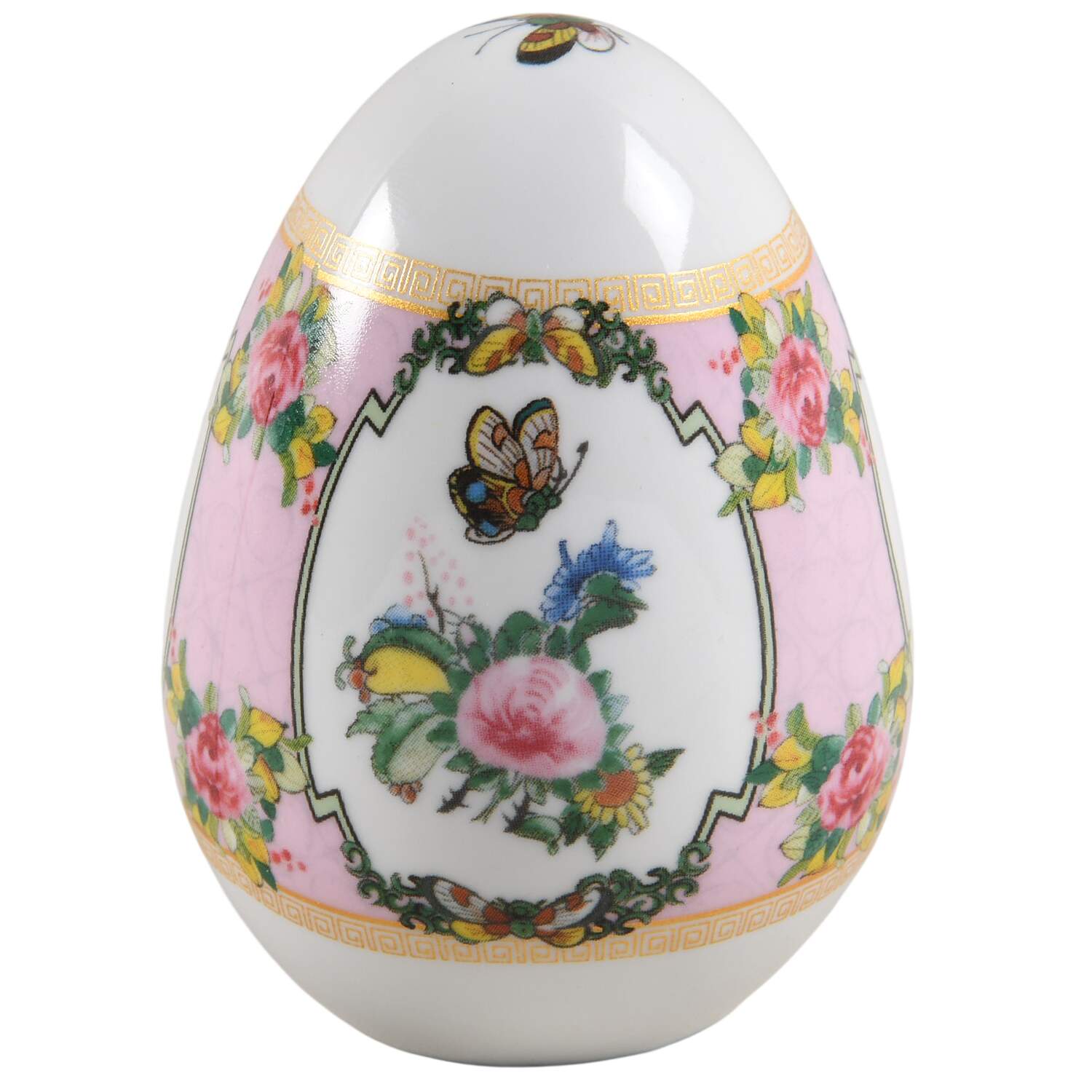 Famille Rose Small Decorative Egg by Williams-Sonoma-1
