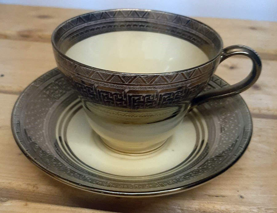 AM8162 Footed Cup & Saucer Set by Wedgwood-1