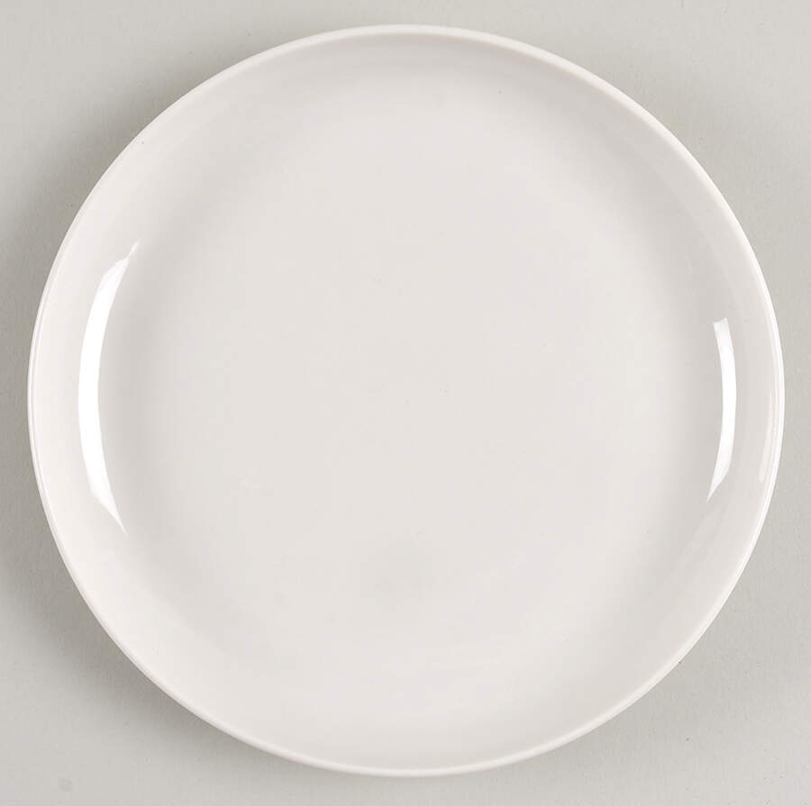 Stacked Natural White Salad Plate by World Market-1