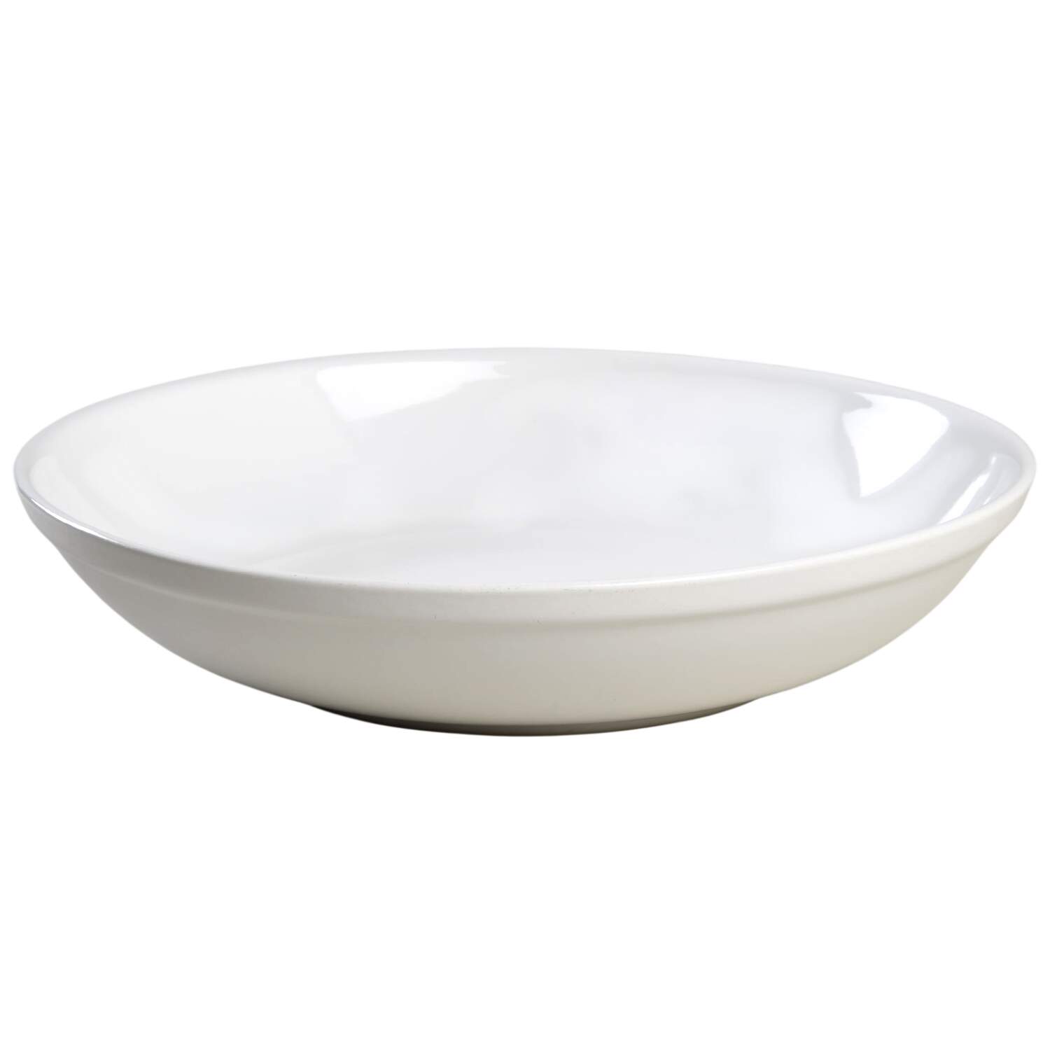 Stacked Natural White 13" Large Salad Serving Bowl by World Market-1