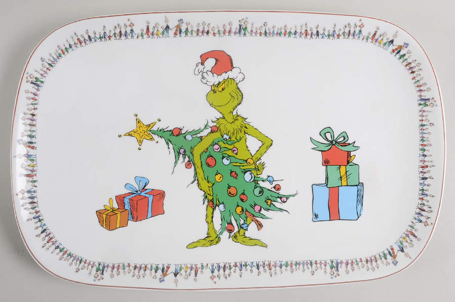 The Grinch 14" Oval Serving Platter by Williams-Sonoma-1