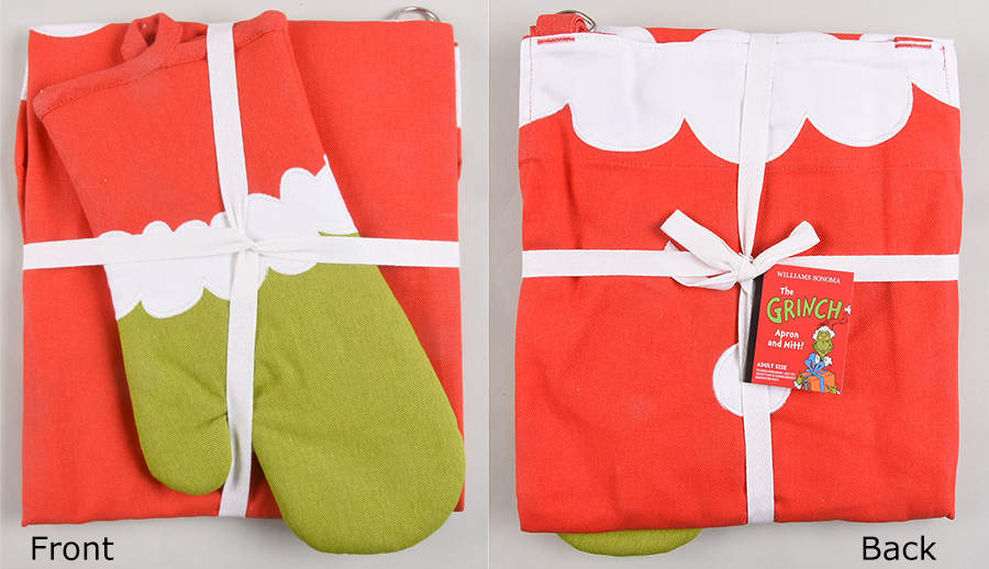 The Grinch Cloth Apron & Oven Mitt Set by Williams-Sonoma-1