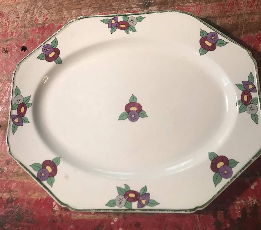WOO263 12" Oval Serving Platter by Wood & Sons-1