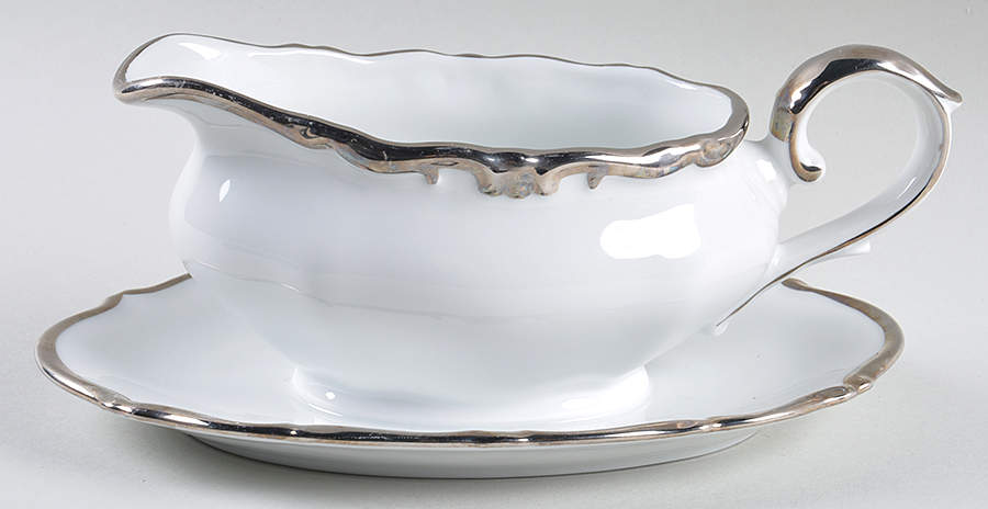 WIG1513 Gravy Boat with Attached Underplate by Winterling - Bavaria-1