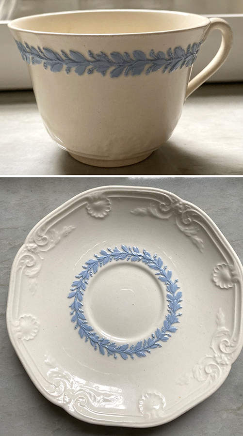 WW704 Flat Cup & Saucer Set by Wedgwood-1