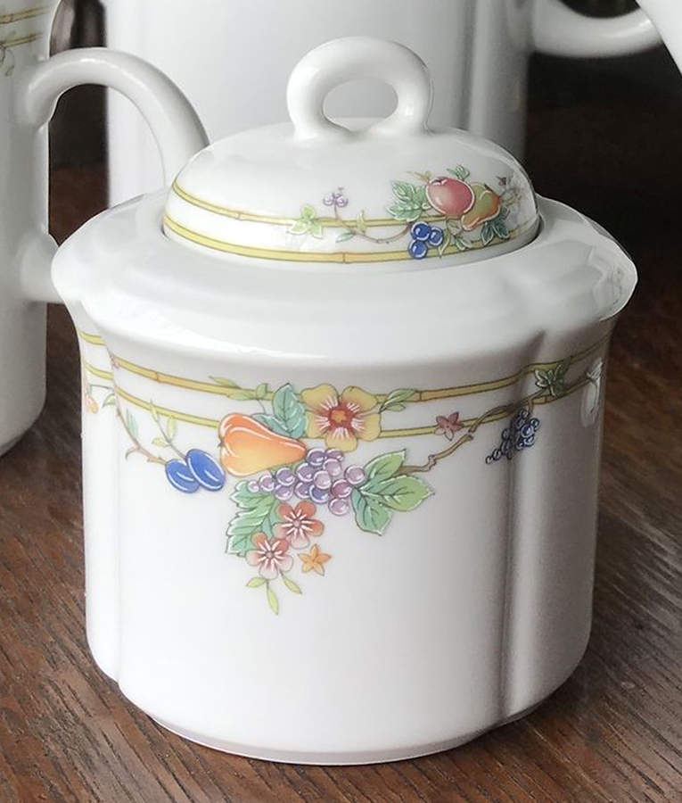 Les Fruites Sugar Bowl & Lid by Weimar-1