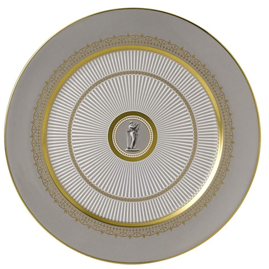 Anthemion Grey Service Plate (Charger) by Wedgwood-1