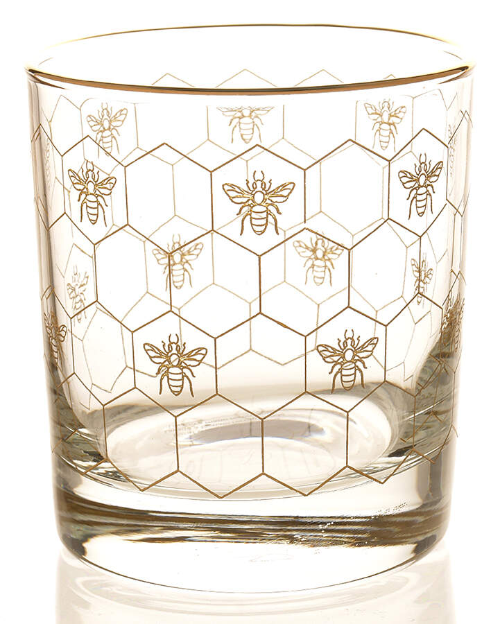 Honeycomb 12 Oz Glassware Double Old Fashioned by Williams-Sonoma-1