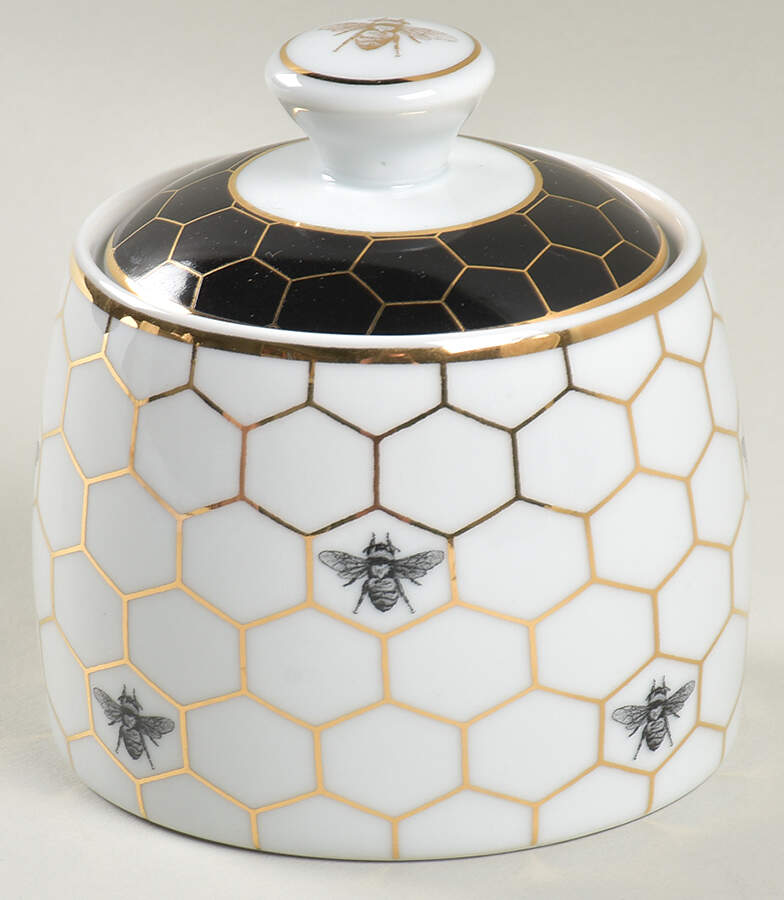 Honeycomb Sugar Bowl & Lid by Williams-Sonoma-1