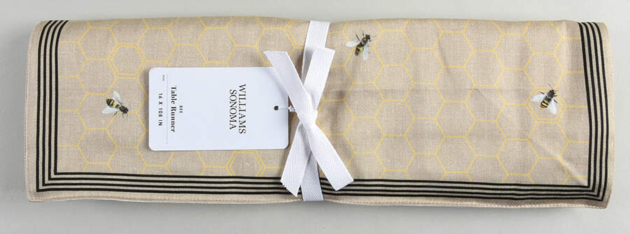 Honeycomb 16" X 108" Cloth Table Runner by Williams-Sonoma-1