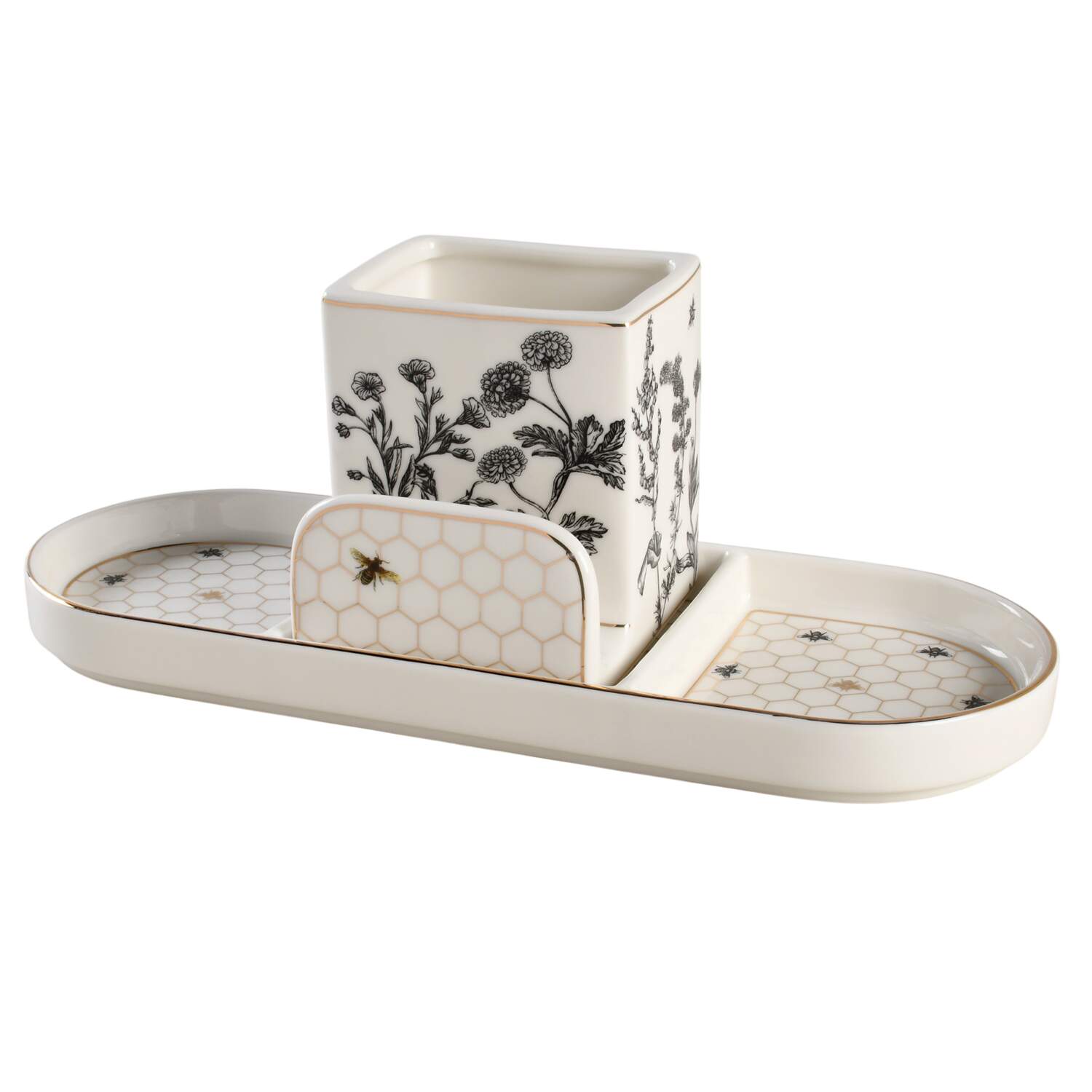 Honeycomb (2pc) Sink Set (Holder & Tray) by Williams-Sonoma-1