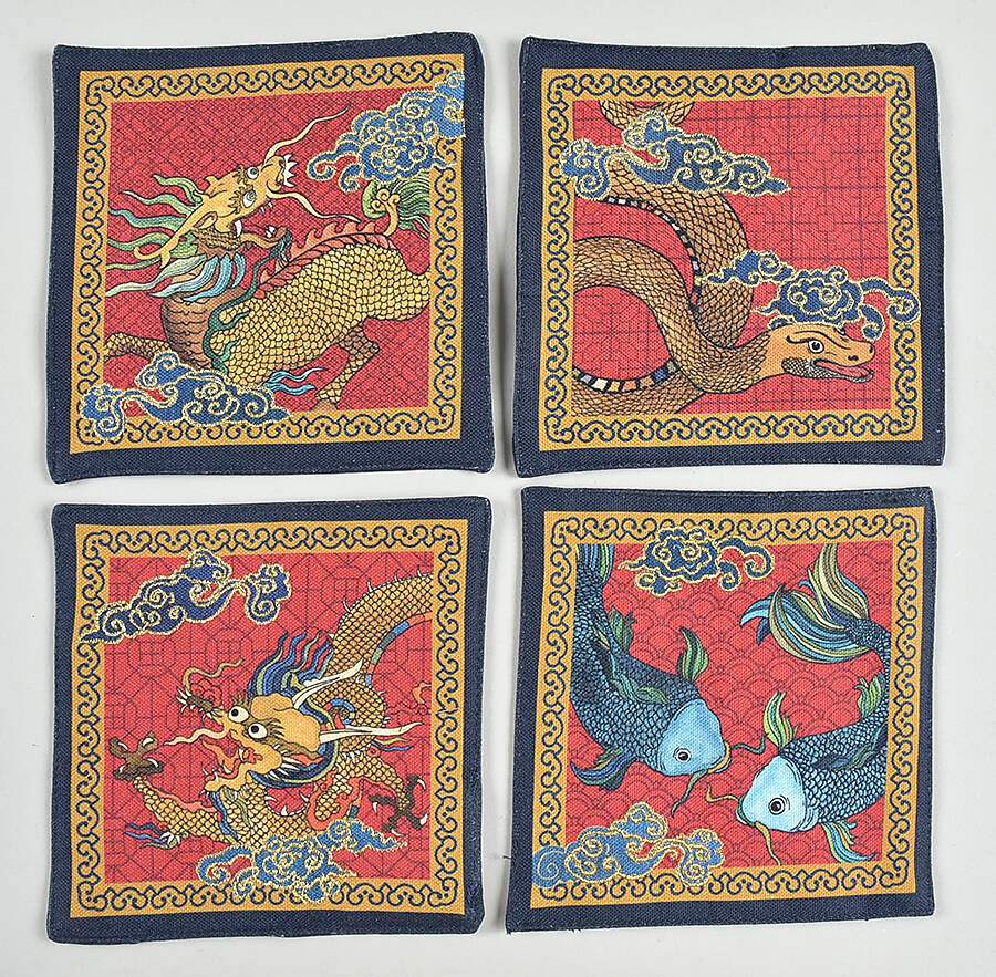 Lunar Cloth Cocktail Napkin - Set of 4 Motifs by Williams-Sonoma-1
