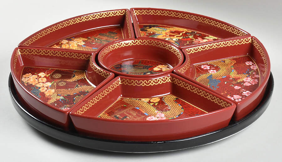 Lunar (7 Piece) Lazy Susan (5 Motif Sides, 1 Center, 1 Round Tray) by Williams-Sonoma-1